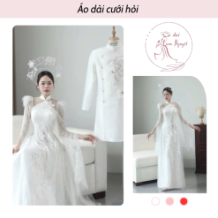 Áo dài cưới Nguyệt Tình Song Hỷ Lam Nguyệt - CCH236