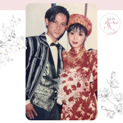 Áo dài cưới truyền thống xưa