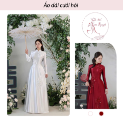 Cặp Áo Dài Cưới Hỏi Ngọc Vân Tịnh Sắc Lam Nguyệt - CCH240