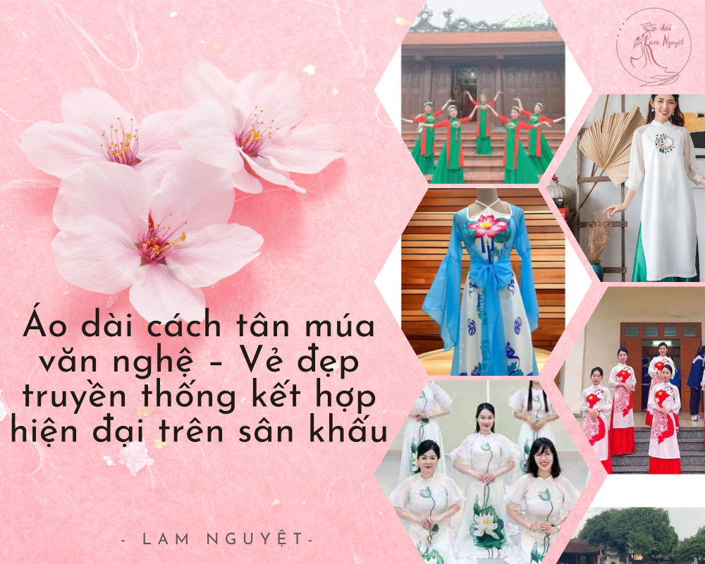 Áo dài cách tân múa văn nghệ